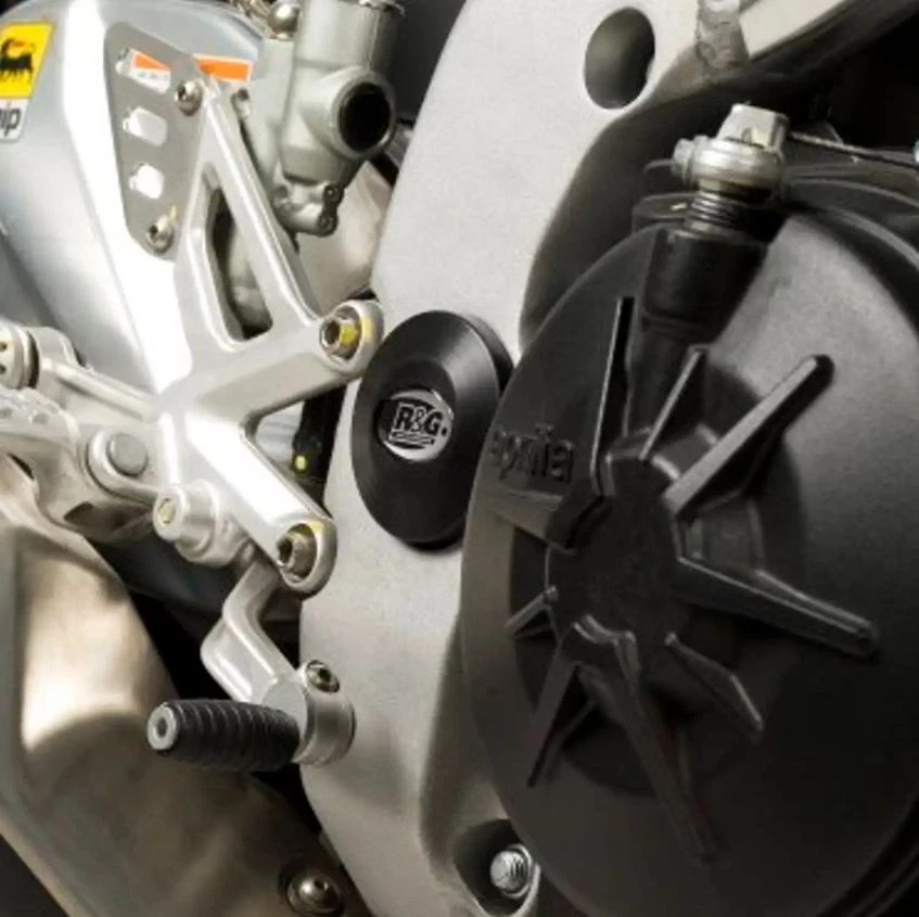 Enchufes de marco R&G negros (LHS + RHS) Aprilia RSV4-R 2010 - 2014 Foto 1 de 1
