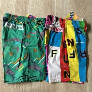VTG JAMS WORLD Beach | Street Sportswear Boys Large Colorful Cotton Shorts NWT - Picture 1 of 23