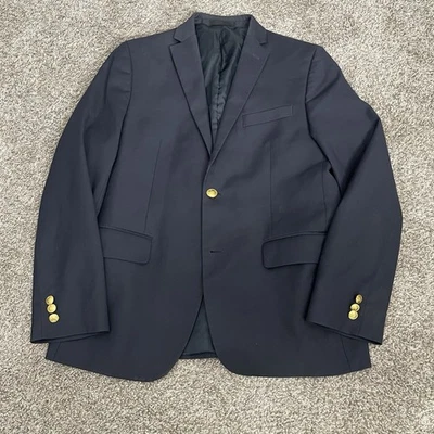 Blazer Ralph Lauren Niños 18R Azul Marino Abrigo Deportivo Botón Dorado Falta Uno Foto 1 de 4