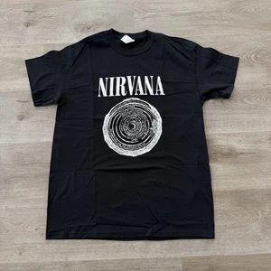 Camisa Negra Vintage Nirvana Vestíbulo Círculo 2003 Mediana Rock Grunge Kurt Cobain - Imagen 1 de 8