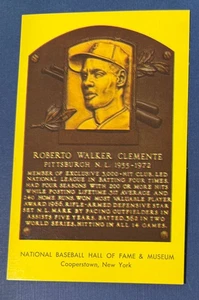 ROBERTO WALKER CLEMENTE ~ Tarjeta Postal Dorada de Béisbol HOF ~ Piratas ~ ERROR - Imagen 1 de 7