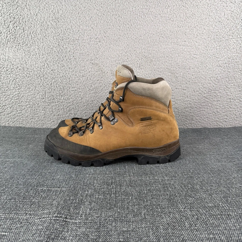 Zamberlan Vioz 996 GTX Hiking Boots Men's 12 Vibram Gore-Tex Brown Leather Italy - Image 1 of 4