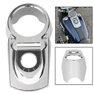 Motorcycle Chrome Fuel Tank Dash Console For Harley Dyna Wide Glide FXDWG 04-UP - Picture 1 of 15