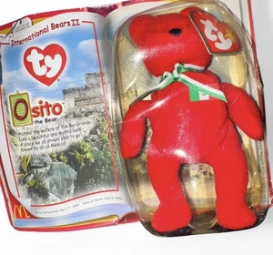 RETIRED RARE OSITO The BEAR 1999 2000 BEANIE BABIES International II McDonalds - Picture 1 of 3