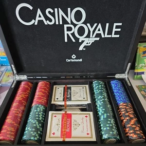 007 Casino Royale Exclusive Luxury Poker Set James Bond Cartamundi Sealed packs! - Picture 1 of 9