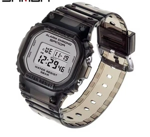 Herren Damen Digital Uhr G Style Stoppuhr Datum Woche Alarm - Bild 1 von 4