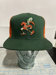 Miami Hurricanes Adidas Heritage Hall College Vault Retro SnapBack Hat - Picture 1 of 13
