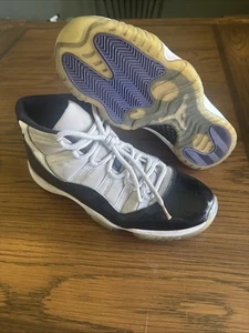 Size 11 Nike Air Jordan Retro 11 XI GS Concord 2018 White Black 378038-100 - Picture 1 of 7