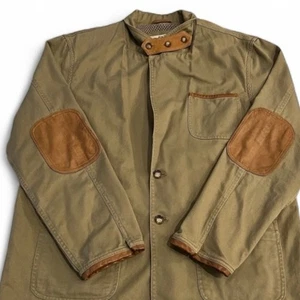 Chaqueta de Campo Orvis Zambezi Caqui De Colección Cuero Parches en el Codo y Borde Talla 48 R - Imagen 1 de 16