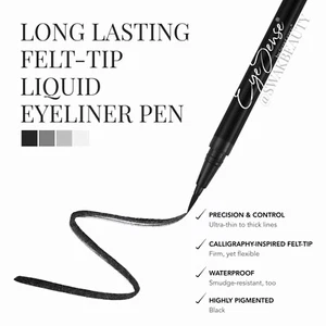 💌 BLACK EYESENSE LIQUID FELT-TIP EYELINER PEN SeneGence  Authentic NEW/SEALED - Picture 1 of 6