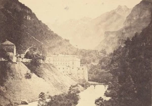 Pyrenees Eaux-Chaudes Spa Town Hotel de France CDV Photo 1880 - Picture 1 of 2