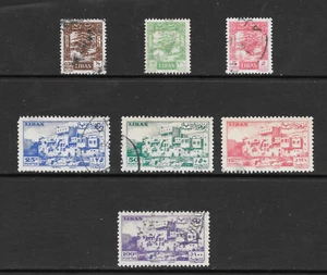 JUEGO USADO LEBANON SCOTT 203 - 209 - EDICIÓN 1947 - Imagen 1 de 2