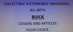 Buick covers and articles in Collectible Automobile Magazines. Your choice. - Imagen 1 de 11