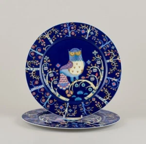 Iittala Finnland. Zwei große Teller/Abdeckteller aus Porzellan. Taika Serie - Bild 1 von 6