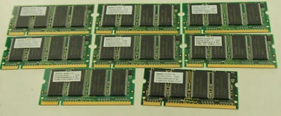 (8) HYNIX PC2100S 512MB DDR 266 CL2.5 COMPUTER CPU LAPTOP RAM MEMORY - Image 1 of 2