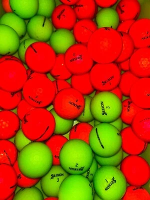 24 Srixon Matte Soft Feel Assorted Color 4A/5A Used Golf Balls AAAA / AAAAA - Image 1 of 4