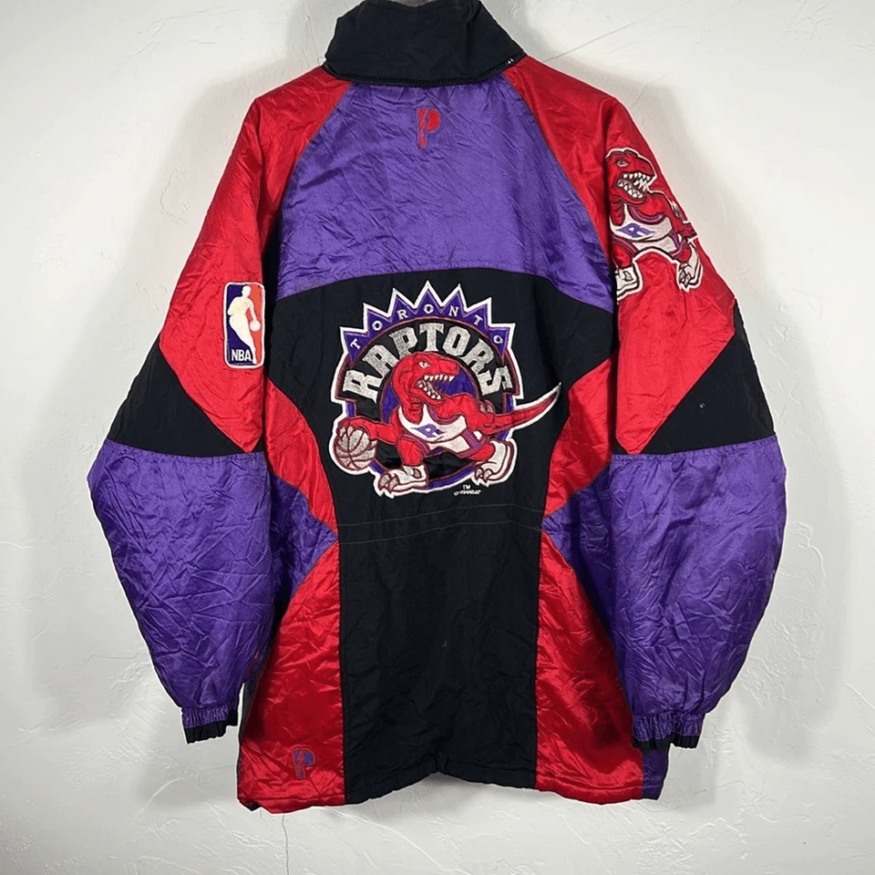 Vintage 1994 TORONTO RAPTORS NBA Pro Player Puffer Jacket Men Sz XL - GUC - Image 1 of 4