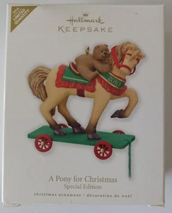 A PONY FOR CHRISTMAS 2010 Special Edition - Hallmark Keepsake Ornament in Box - Picture 1 of 10