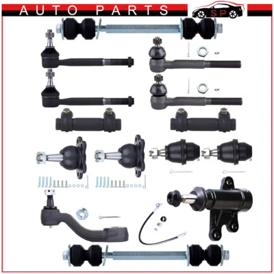 All 14Pcs Front Ball Joints Tie Rods Suspesion Kit For GMC Chevy K1500 Suburban - Image 1 of 4