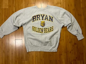 Vintage Champion Reverse Weave 80er Bryan Rundhalsausschnitt Sweatshirt Herren XL grau - Bild 1 von 6
