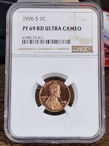 1976 S Lincoln 1c, NGC Certified PF 69 UCAM RD, 011 Cover
