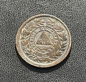 Honduras 1908 One Centavo Bronze Coin