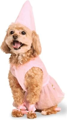 Princess Pink Lady Rubie's Pet Shop Fancy Dress Up Halloween Pet Dog Cat Costume - Image 1 of 2