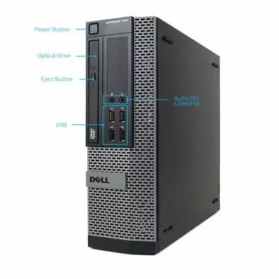 Dell Optiplex SFF Windows 10 Pro Core I5 Quad Core 16GB RAM 1TB HDD - Image 1 of 4
