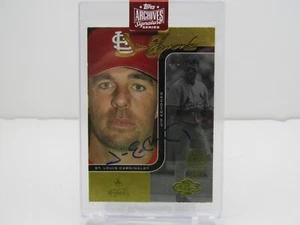 JIM EDMONDS 2023 TOPPS ARCHIVES ENCASED AUTOGRAPH AUTO! #1/1! ST. LOUIS CARDINAL - Picture 1 of 2