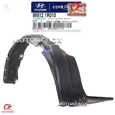 ✅Revestimiento guardabarros delantero derecho original lado pasajero 14-17 Hyundai Accent 868121R010 Foto 1 de 4