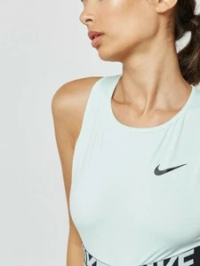 NIKE PRO WOMEN CROPPED TRAINING INTERTWIST TANK TOP AJ2545 999 XL - Picture 1 of 7