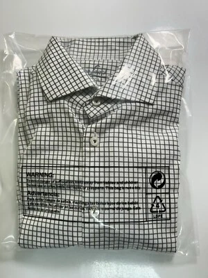 Van Laack Royal Dress Shirt Mens 15 38 White Black Windowpane Fitted Long Sleeve - Image 1 of 4
