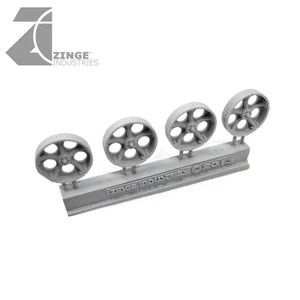 Ruedas de artillería Zinge Industries 25 mm ""Metal"" Rueda de artillería X4 brocas de vehículo nuevas S-WHE13 - Imagen 1 de 2