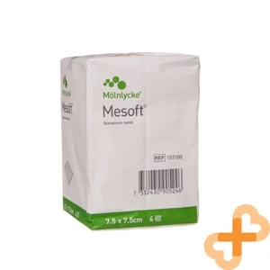MESOFT 7,5 x 7,5 cm unsterile Vliestücher 100 Stk. Wundreinigung - Bild 1 von 24