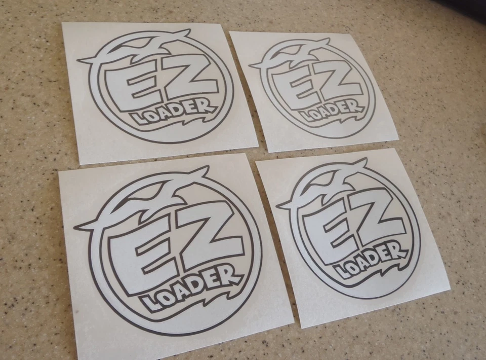 EZ Loader Vintage Boat Trailer Decal 4-PAK 5" FREE SHIP + FREE Fish Decal - Image 1 of 1