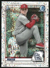 2020 Bowman Chrome Draft Sparkle Refractors #BD125 Levi Prater