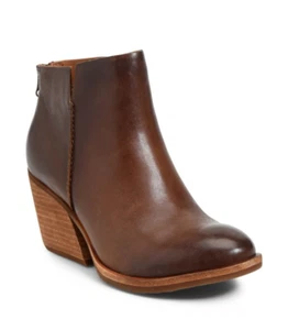 Kork-ease Z34124 Womens Chandra Brown Leather Back Zip Ankle Boots Size 8.5M - Picture 1 of 6
