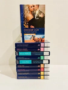 Large Print Mills & Boon - 10 Bk Lot - Millionaire / Wedding / Sheikh - VG Con - Picture 1 of 21