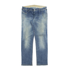 MELTIN' POT Jeans Blue Denim Regular Tapered Stone Wash Mens W30 L30