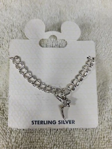 DISNEY TINKER BELL CHARM BRACELET SOLID STERLING SILVER .925 NEW! CAN ADD CHARMS - Picture 1 of 1