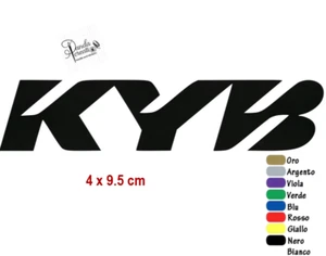 4 adesivi stickers sponsor KYB kayaba prespaziato auto moto casco prespaziato - Foto 1 di 1