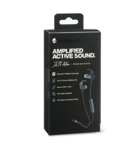 Skullcandy Jib XT Active Wireless Sport In-Ear Headphones BLACK NEW SEALED BOX - Picture 1 of 4