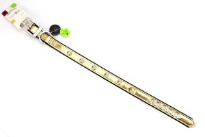 NEW PETCO SPIKED DOG COLLAR Gold Small 12-14 in 30-35 cm Buckle studs S Good2Go - Picture 1 of 10