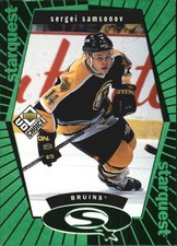 1998-99 (BRUINS) UD Choice StarQuest Green #SQ6 Sergei Samsonov
