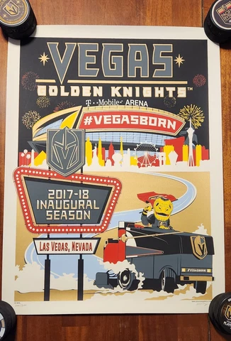 Limited Edition Vegas Golden Knights Inaugural Season Serigraph Cover