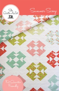 Quilt Pattern SUMMER SCOOP Fat Quarter Friendly SHE QUILTS A LOT Flower Mill  - Picture 1 of 4