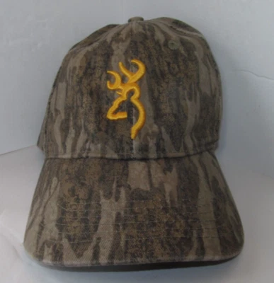 Sombrero Gorra OSFA Camuflaje Logo Cabeza de Ciervo Dorado MARRÓN Foto 1 de 4