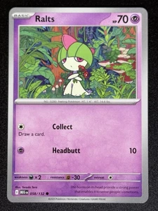 Ralts 058/132 Mega Evolutions Pokemon Card TCG - Picture 1 of 1