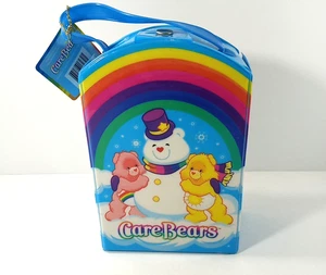 Juego de 3 adornos navideños Care Bears estuche de transporte etiqueta original 2003 - Imagen 1 de 7