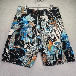 Billabong Board Shorts Para Hombres 32 Y2k Bañador Peces Natación Bordado 10" - Imagen 1 de 10